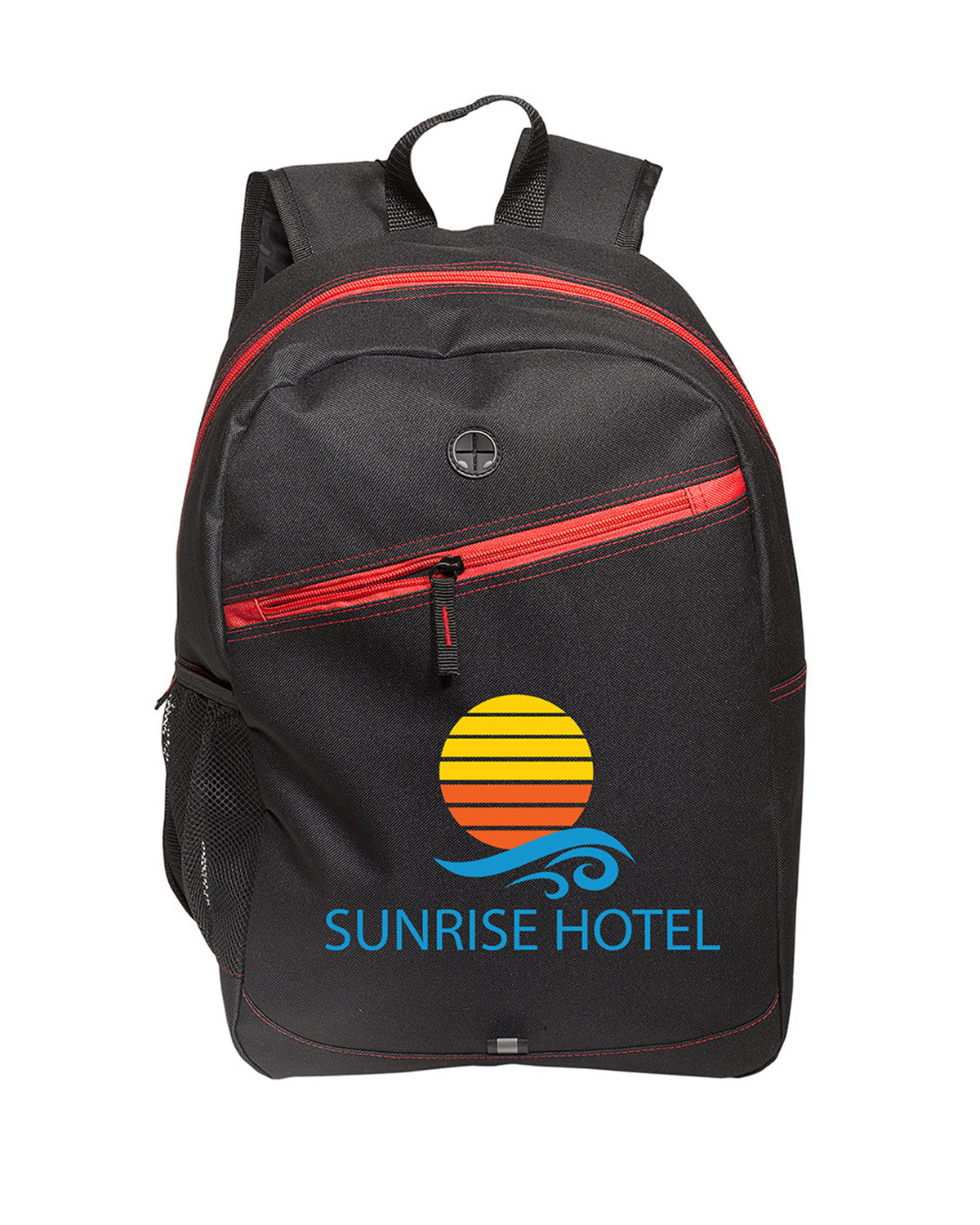 Front Zipper Color Laptop Backpack 24