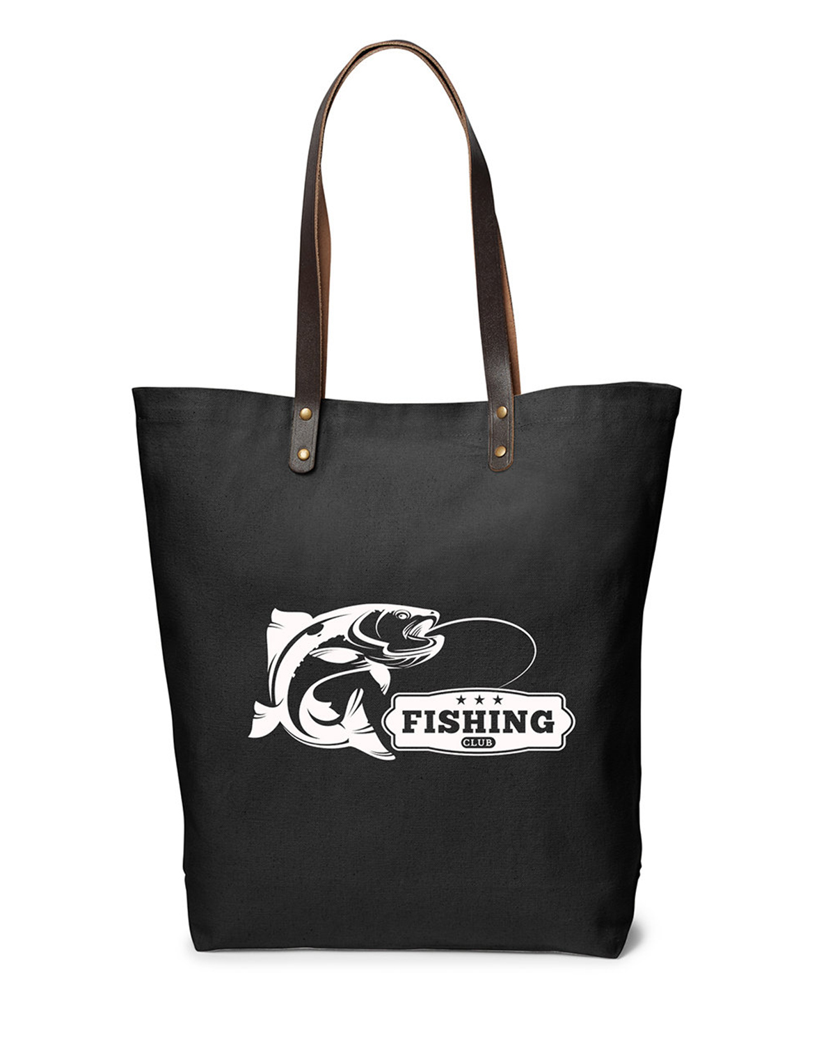 Urban Cotton Tote Bag with Leather Handles. 16