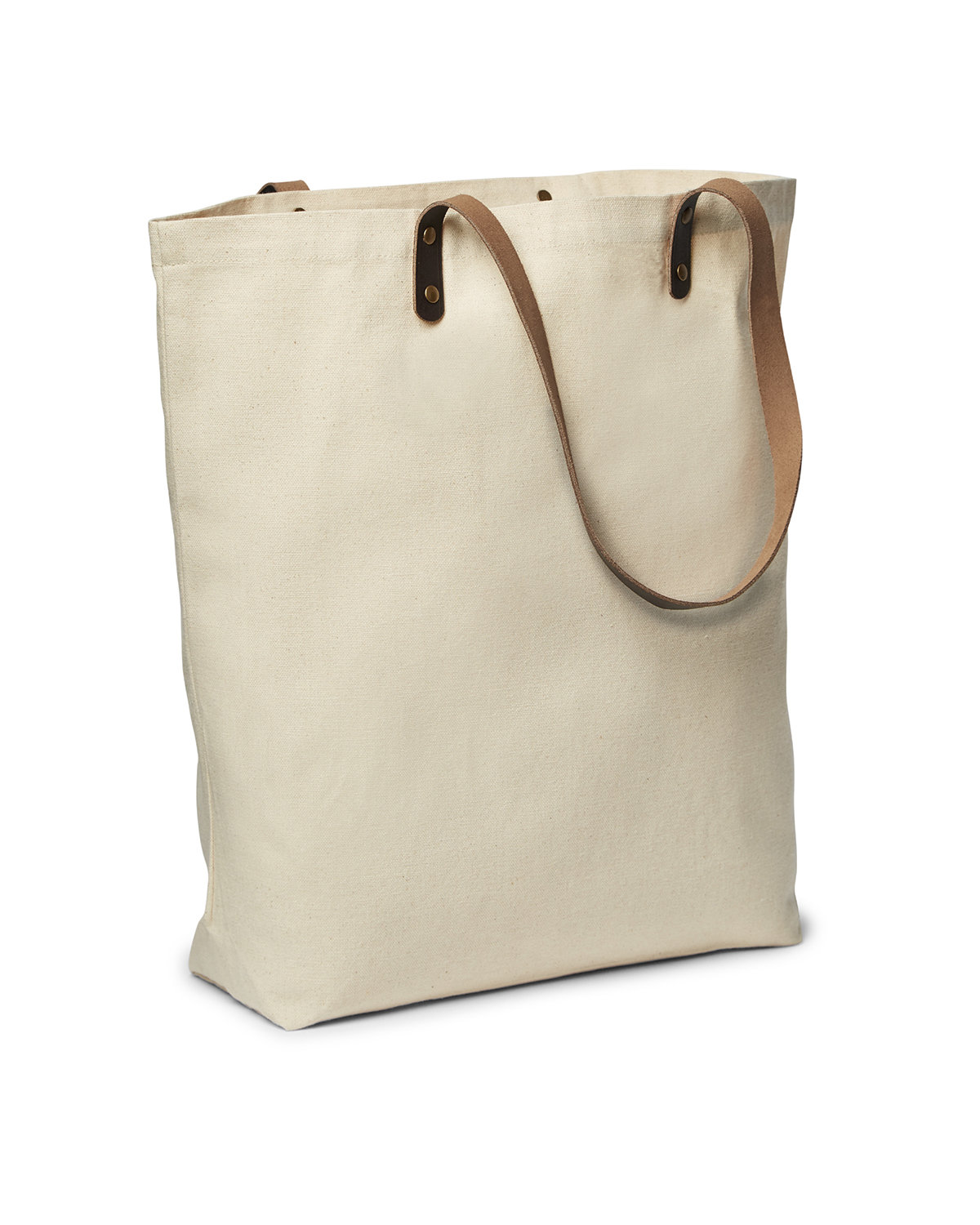 Urban Cotton Tote Bag with Leather Handles. 9