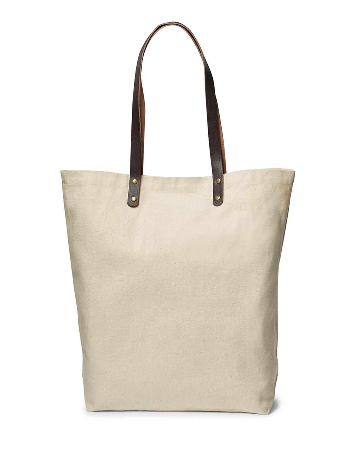 Urban Cotton Tote Bag with Leather Handles. 17