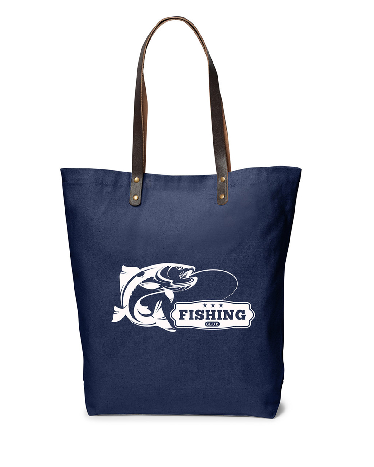 Urban Cotton Tote Bag with Leather Handles. 10