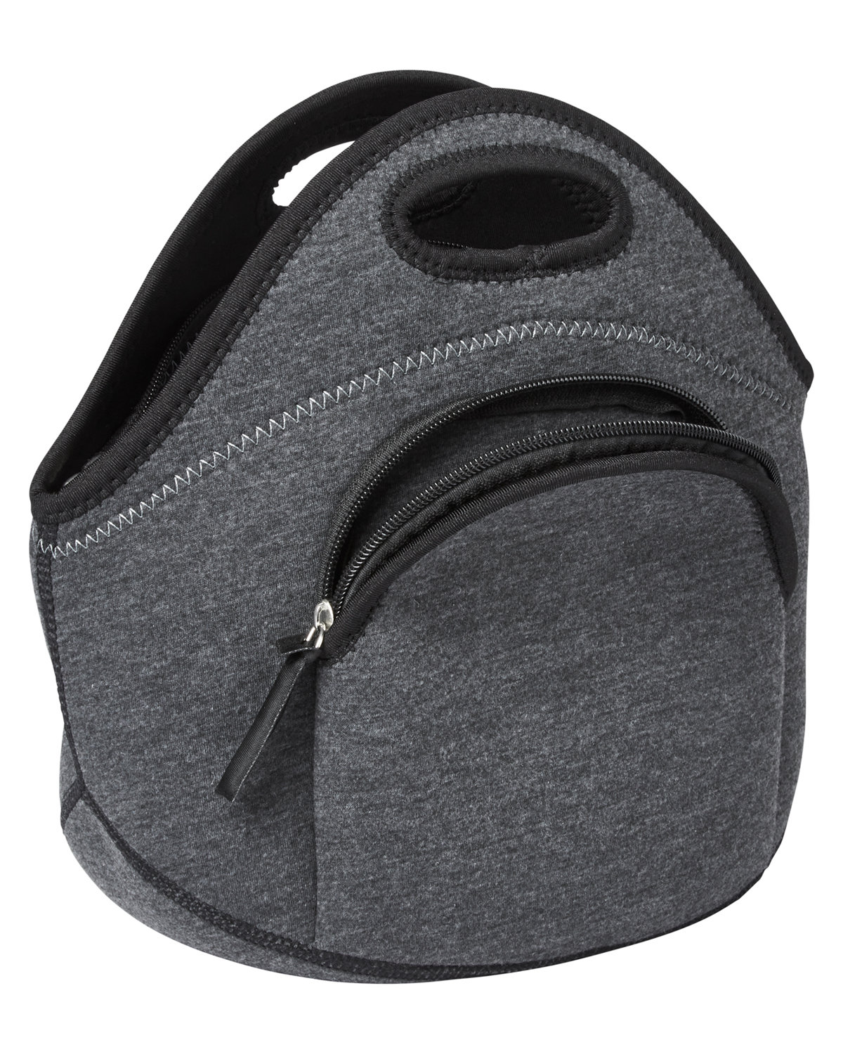 Heathered Neoprene Lunch Cooler Tote Bag. 4