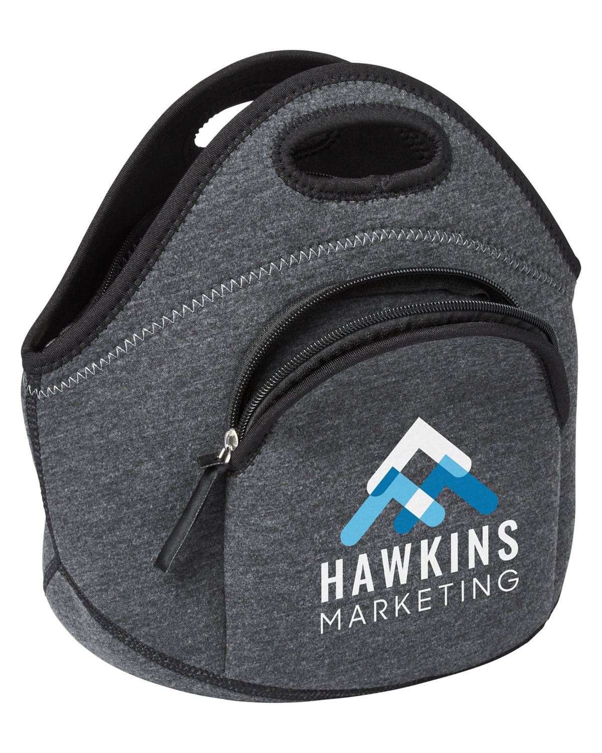 Heathered Neoprene Lunch Cooler Tote Bag. 14