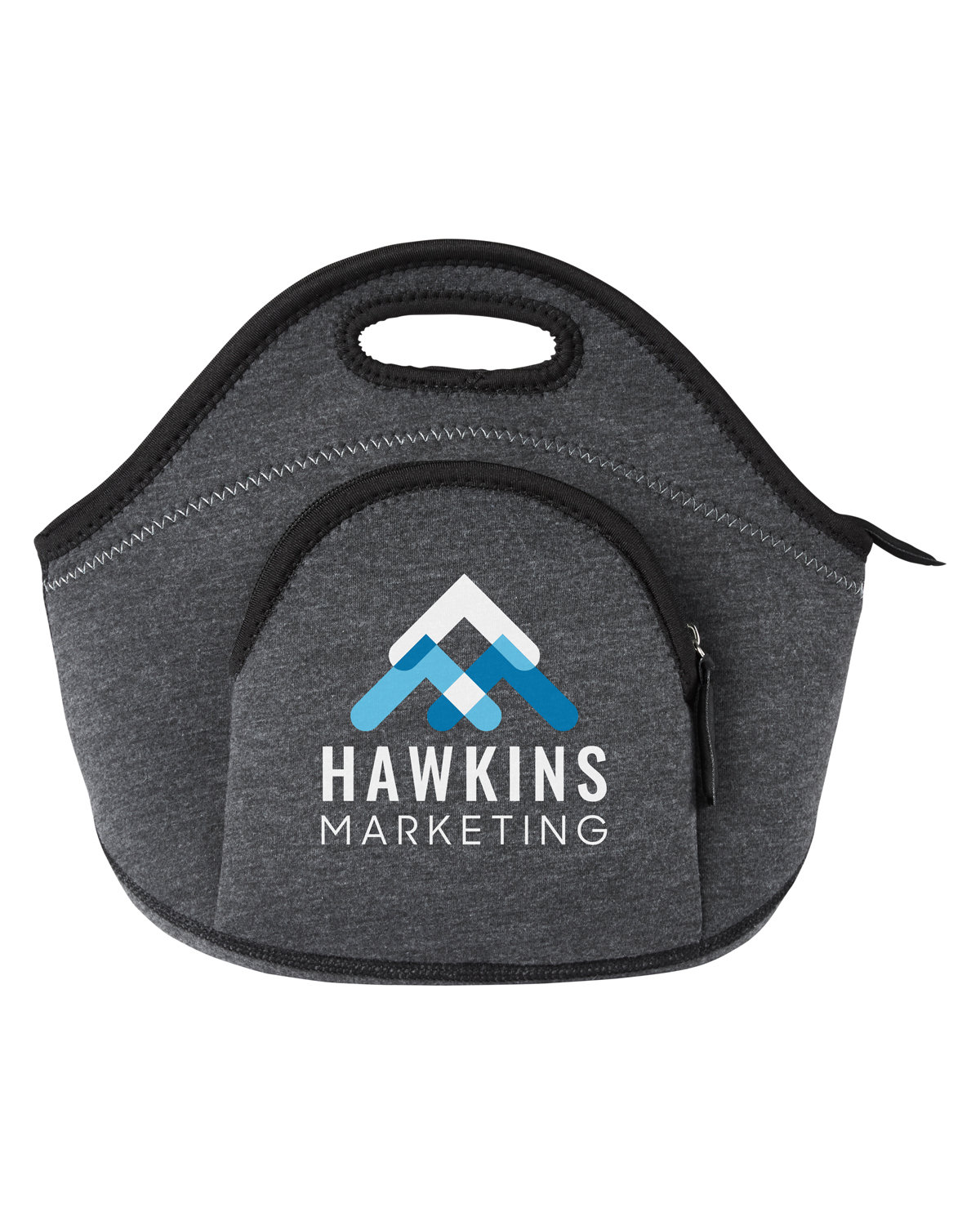 Heathered Neoprene Lunch Cooler Tote Bag. 2