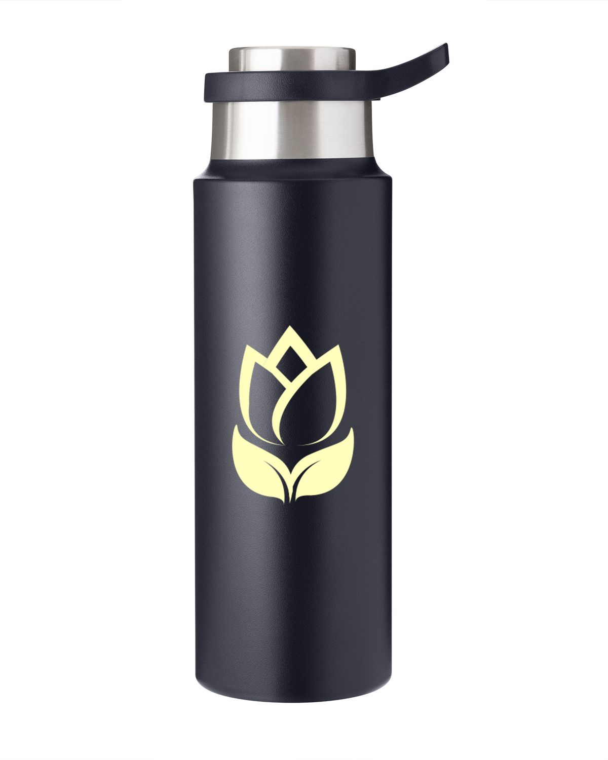 22 oz Vacuum Insulated Water Bottle With Push-Lock Lid, custom water bottle with logo imprint 5