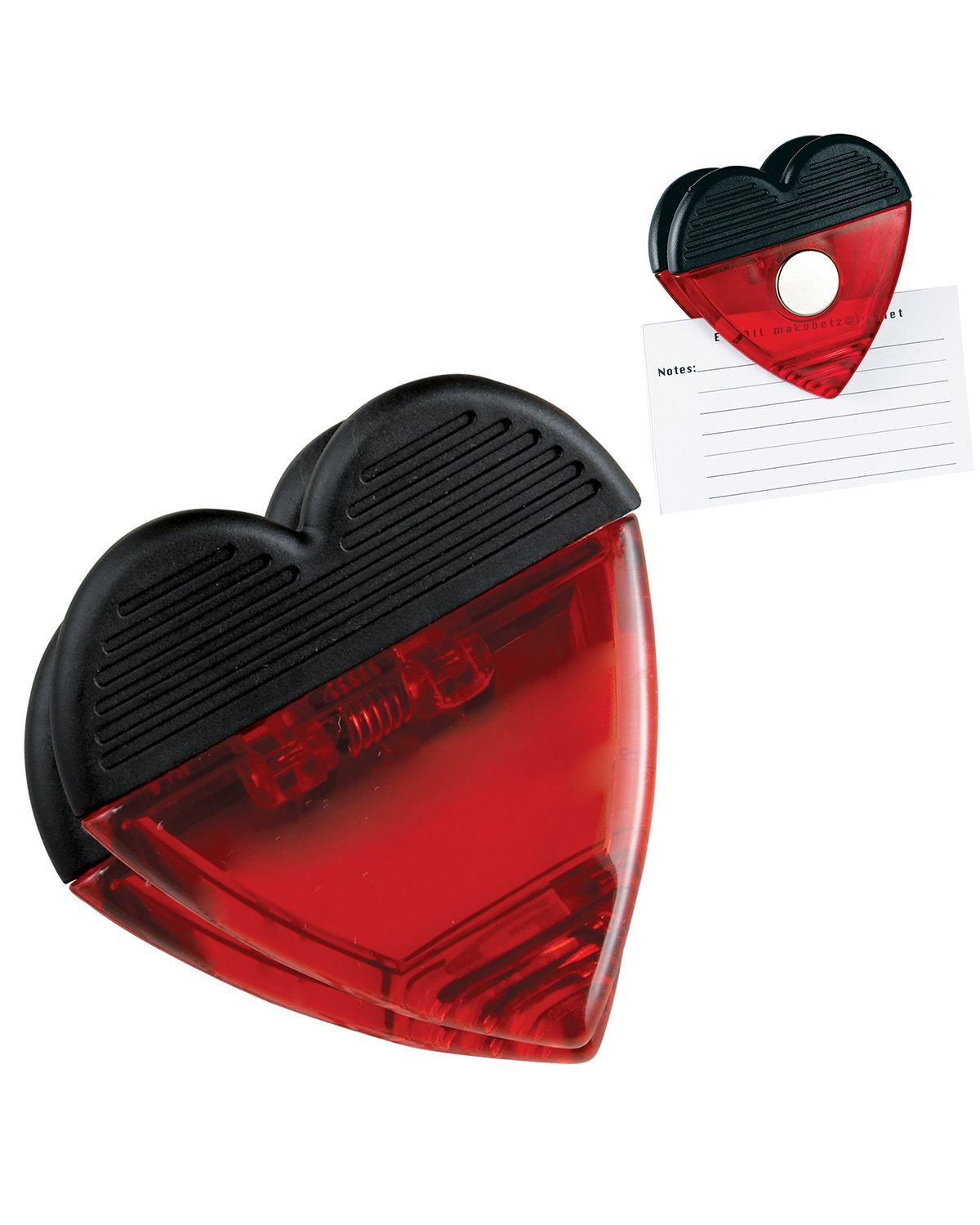 Heart Magnetic Memo Clip, custom magnet with logo imprint 1