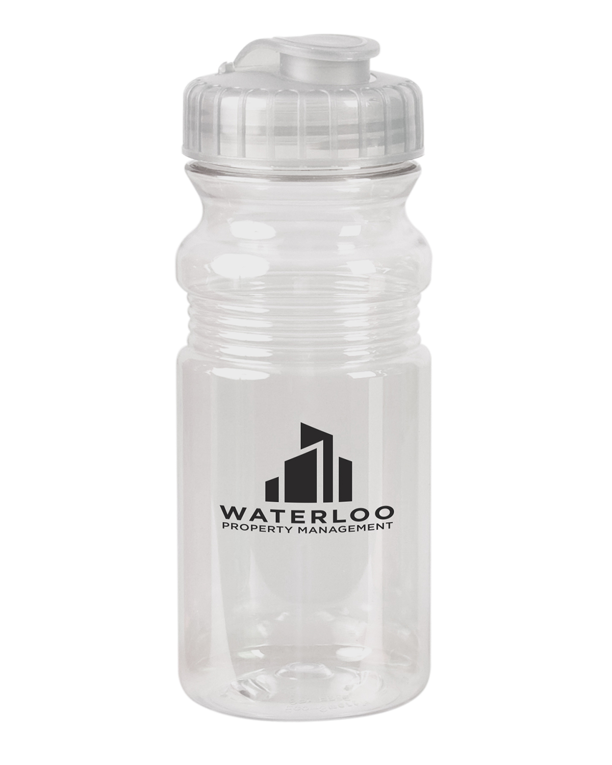 USA Made 20 oz. Translucent Sport Water Bottle With Snap Cap. 7