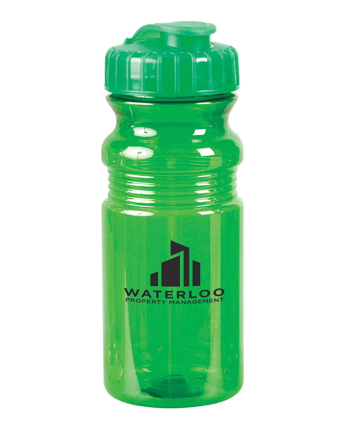USA Made 20 oz. Translucent Sport Water Bottle With Snap Cap. 9