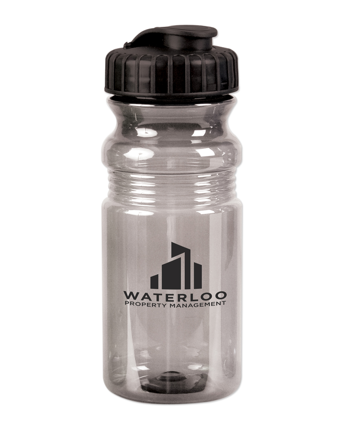 USA Made 20 oz. Translucent Sport Water Bottle With Snap Cap. 20