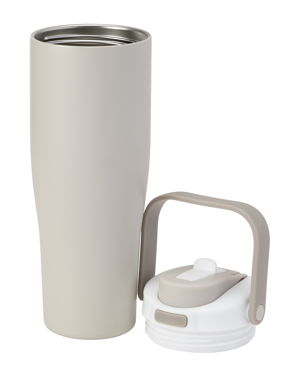 30 oz Lily Recycled Stainless Steel Vacuum Tumbler with Flip Straw and Top Handle 29