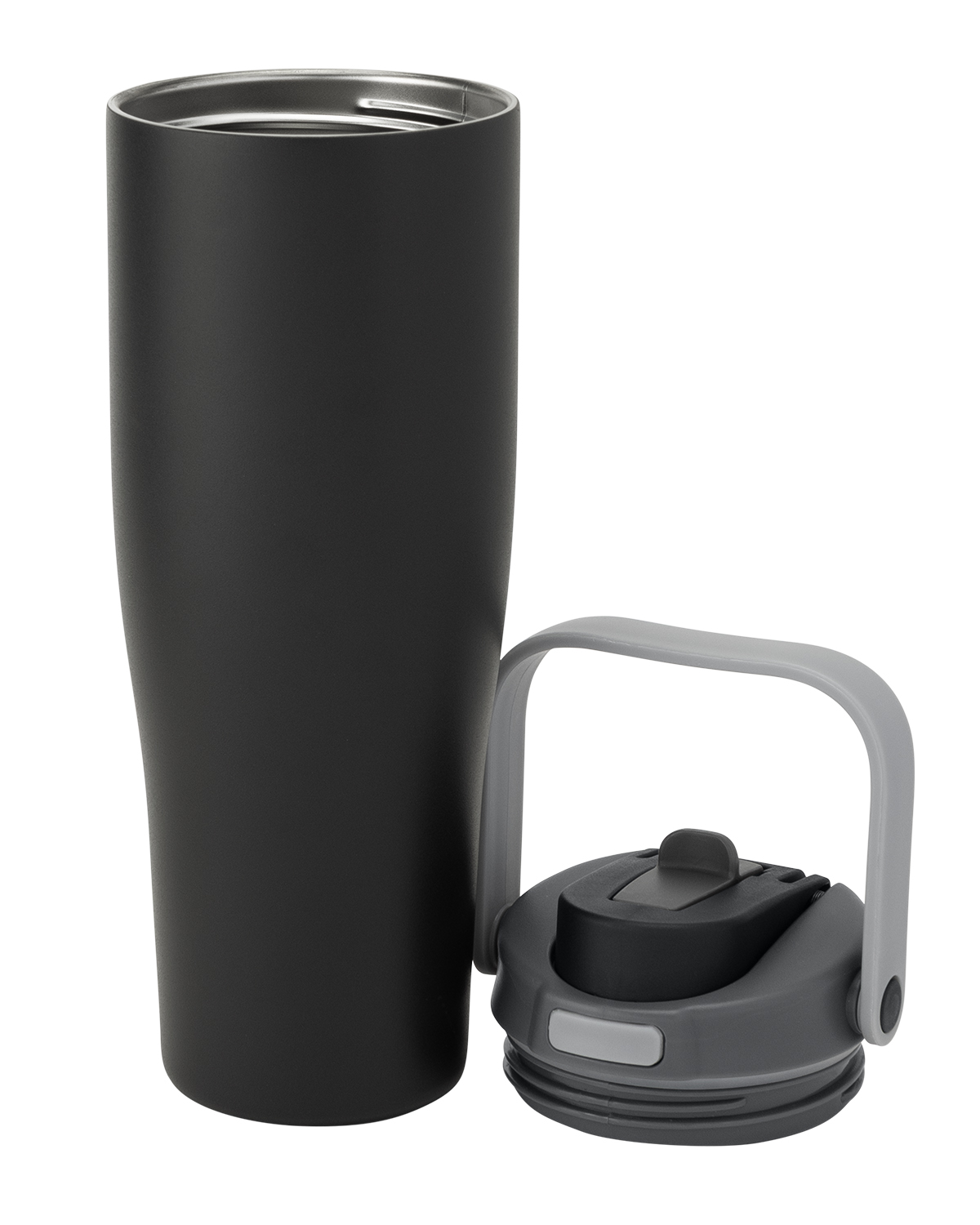 30 oz Lily Recycled Stainless Steel Vacuum Tumbler with Flip Straw and Top Handle 17