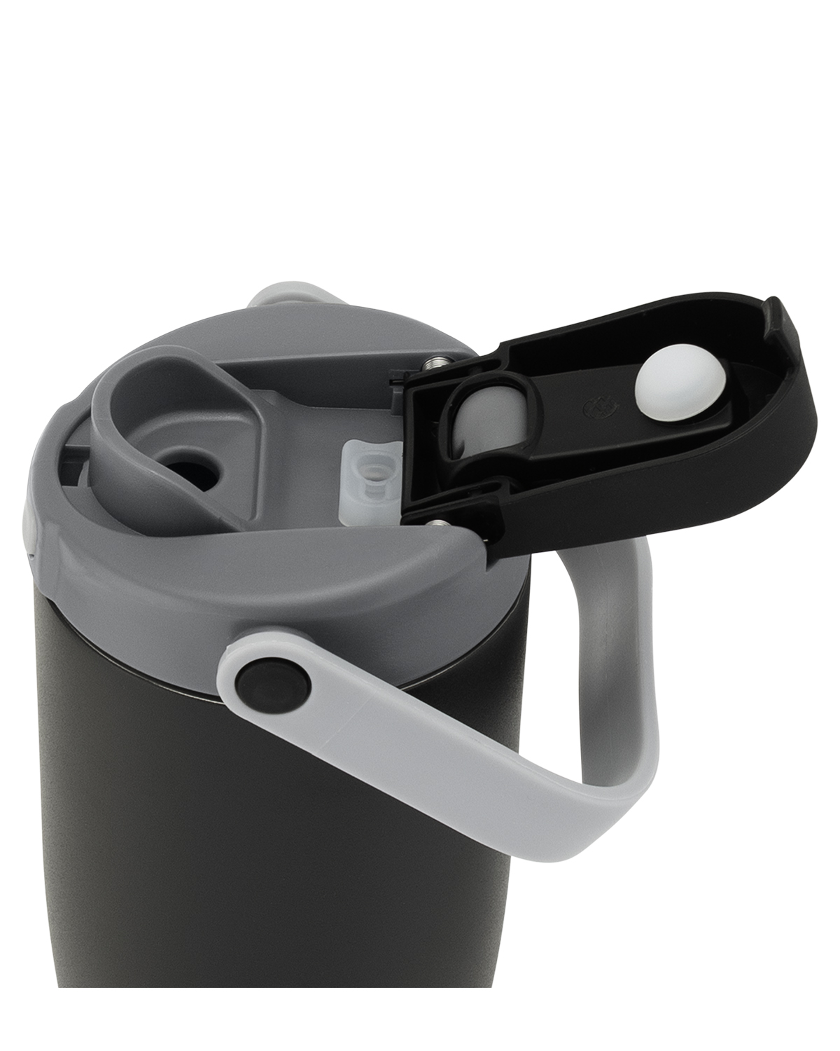 30 oz Lily Recycled Stainless Steel Vacuum Tumbler with Flip Straw and Top Handle 16