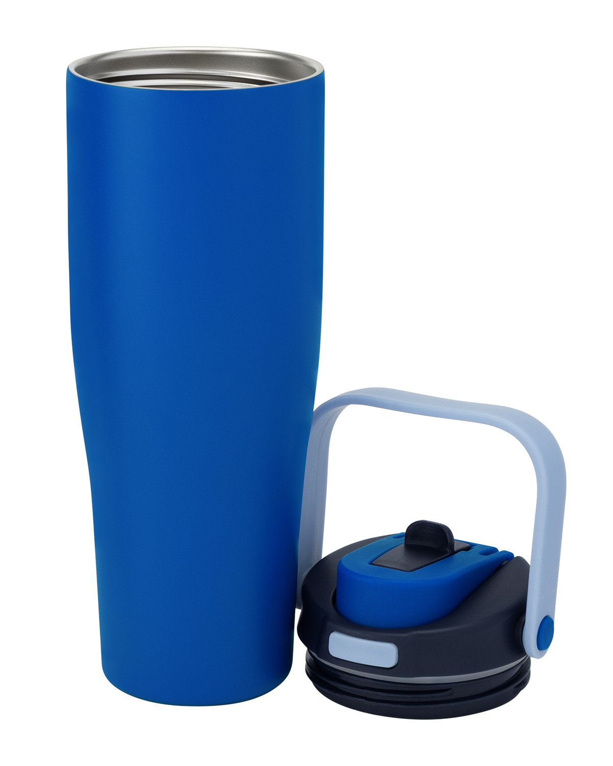 30 oz Lily Recycled Stainless Steel Vacuum Tumbler with Flip Straw and Top Handle 25