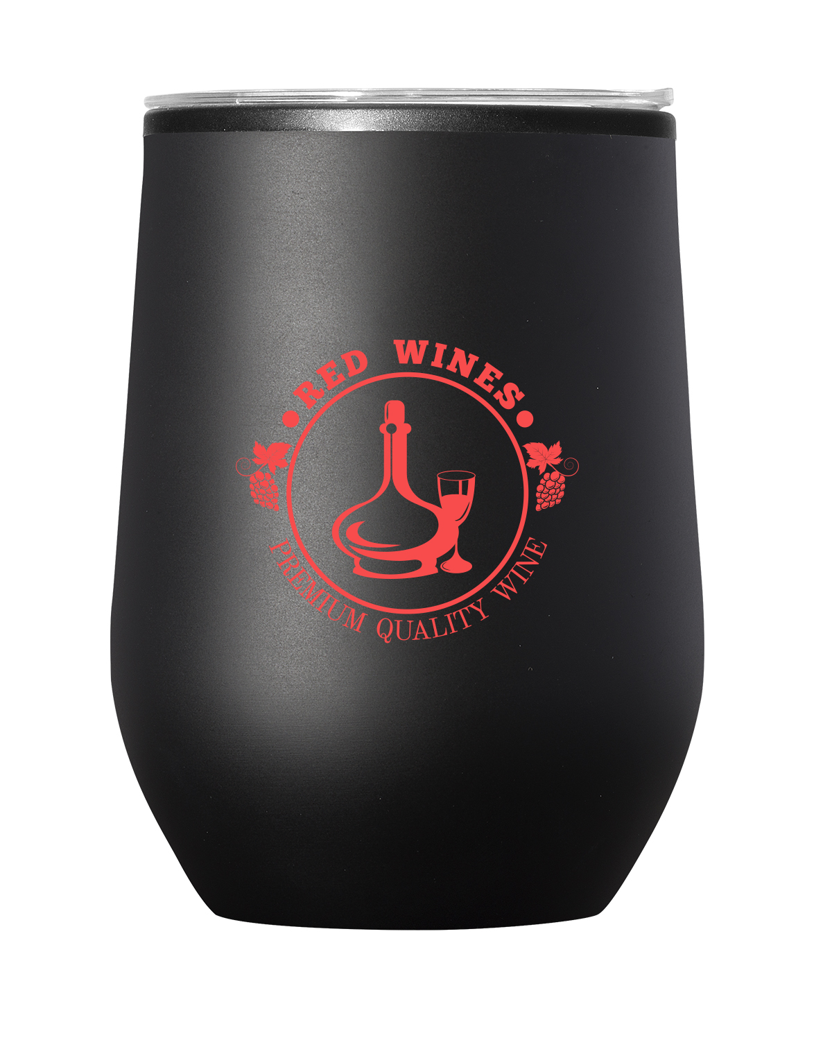 12 oz Budget Stemless Wine Tumbler With Lid 7