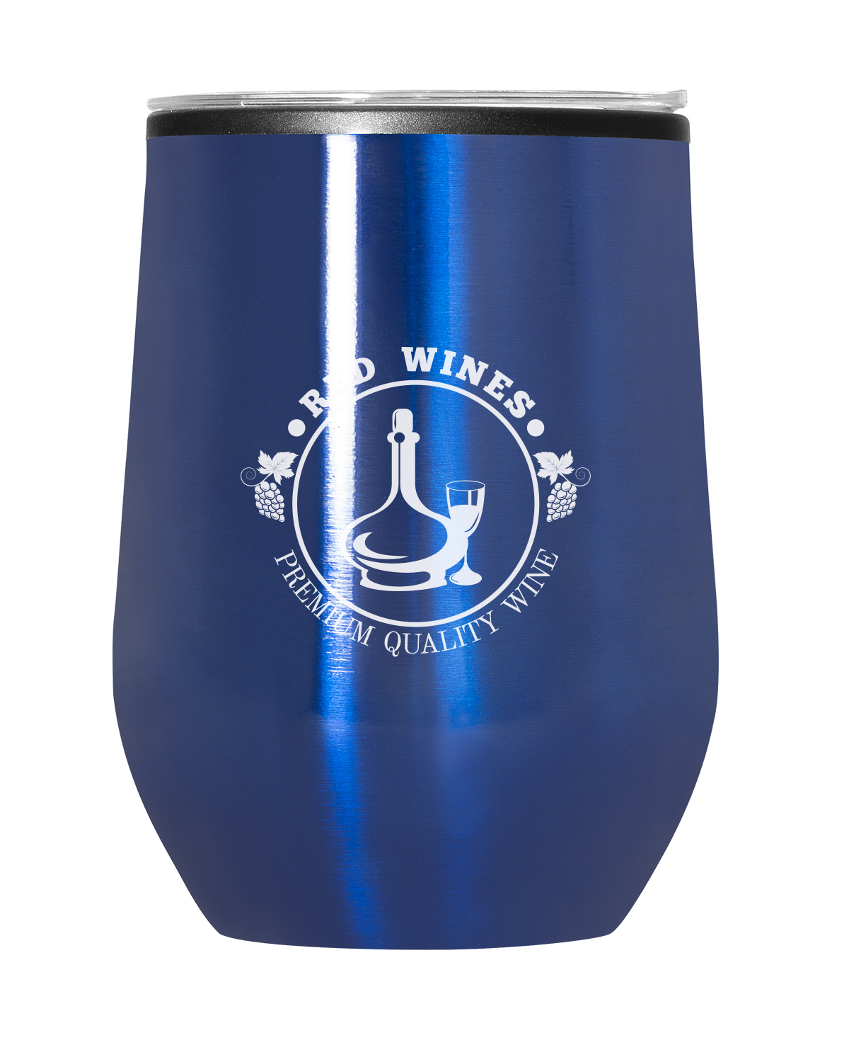 12 oz Budget Stemless Wine Tumbler With Lid 14