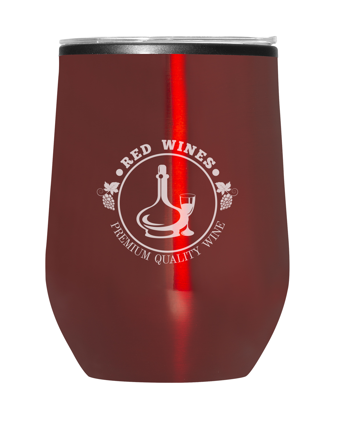 12 oz Budget Stemless Wine Tumbler With Lid 17