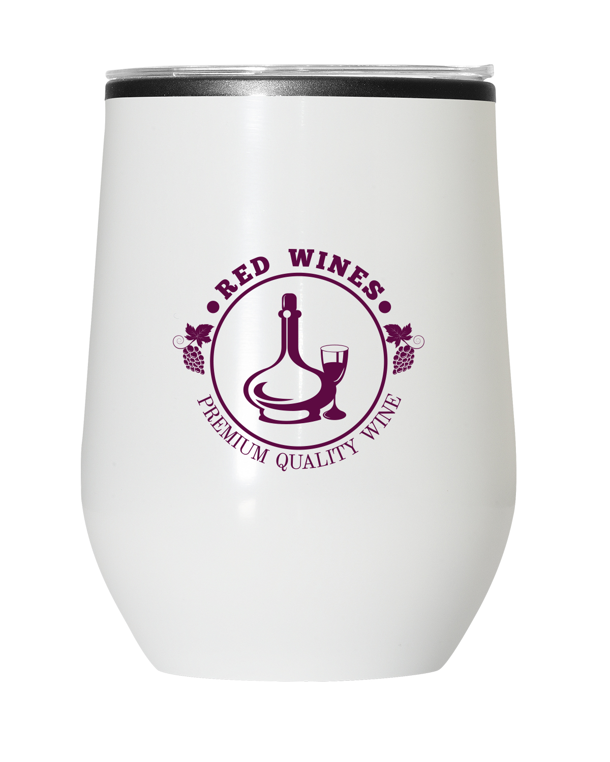 12 oz Budget Stemless Wine Tumbler With Lid 20