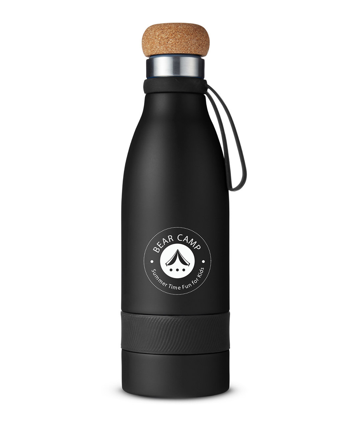 19 oz Double Wall Vacuum Insulated Bottle With Cork Lid 3