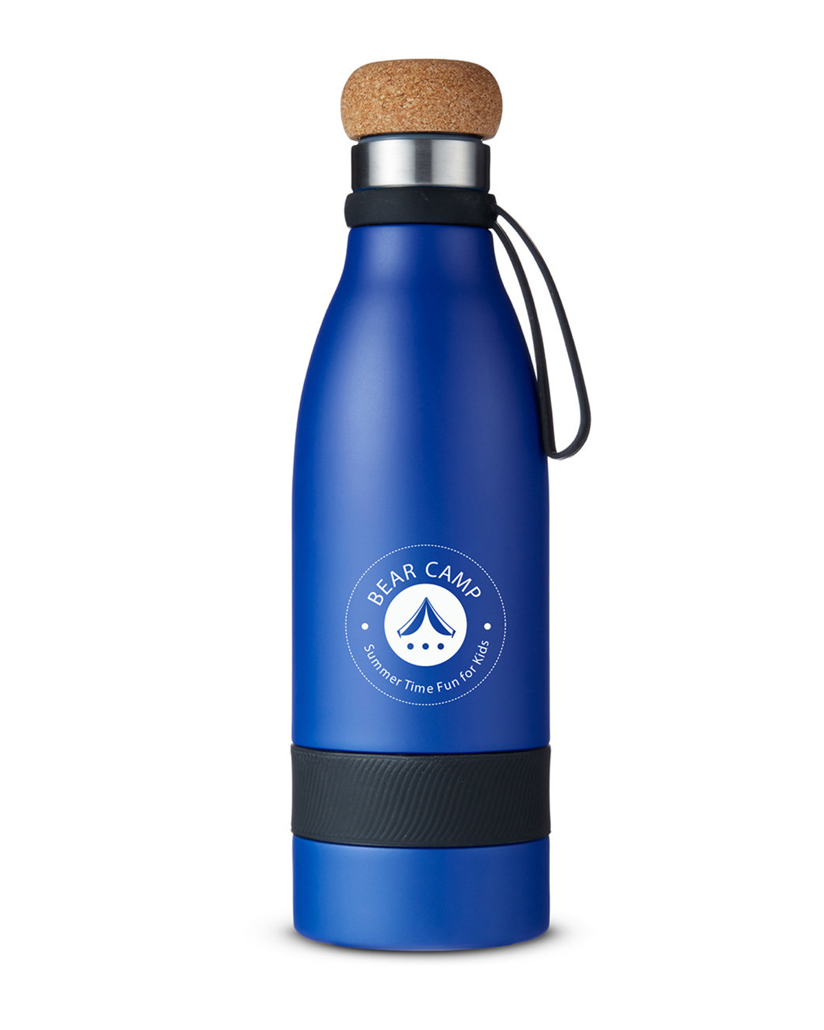 19 oz Double Wall Vacuum Insulated Bottle With Cork Lid 7