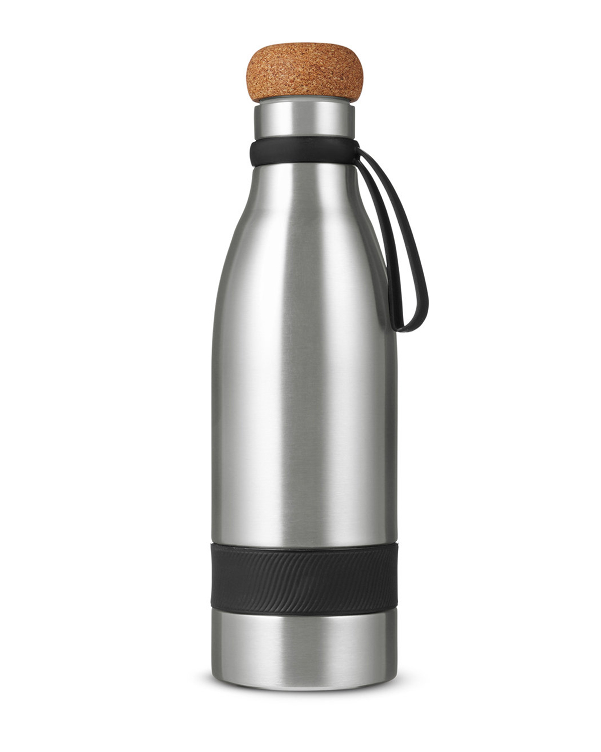 19 oz Double Wall Vacuum Insulated Bottle With Cork Lid 19