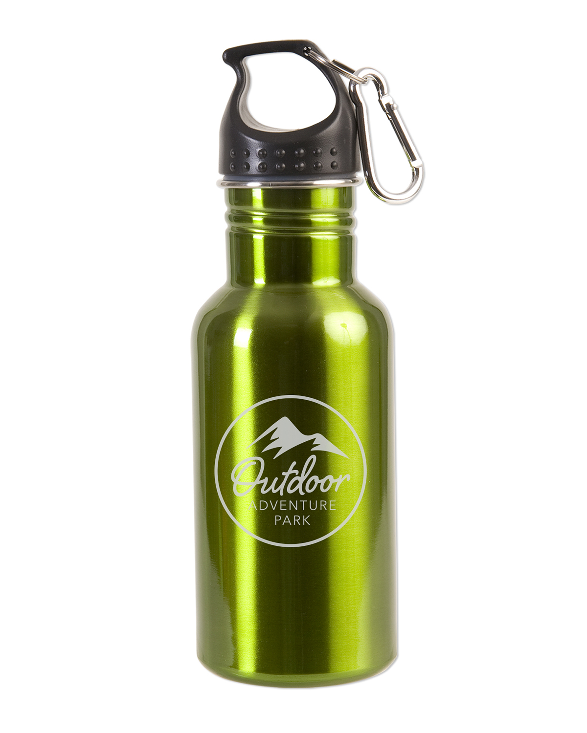 17 oz Stainless Steel Adventure Water Bottle With Carabiner 11