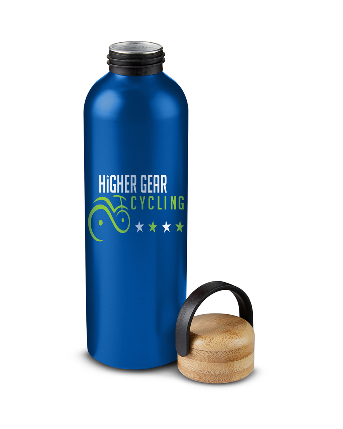 24 oz Vigor Aluminum Bottle With Bamboo Lid 1