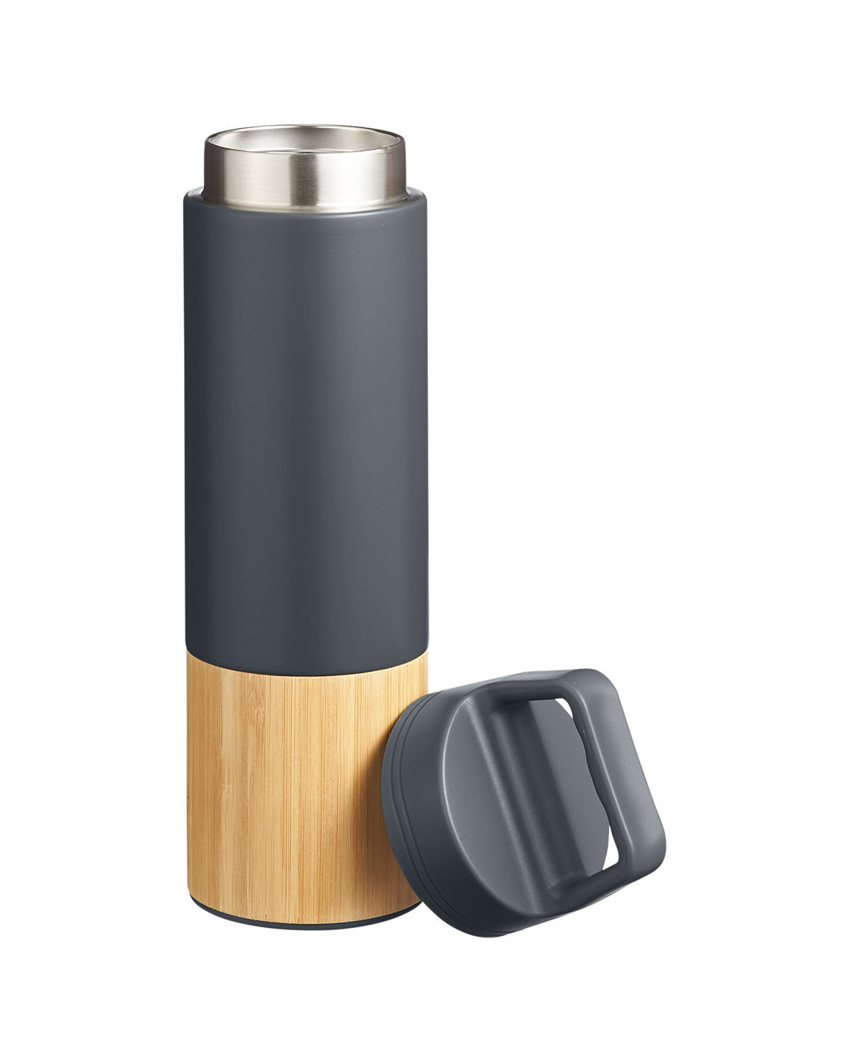 20 oz Tao Bamboo Vacuum Insulated Stainless Steel Bottle, custom water bottle with logo imprint 4