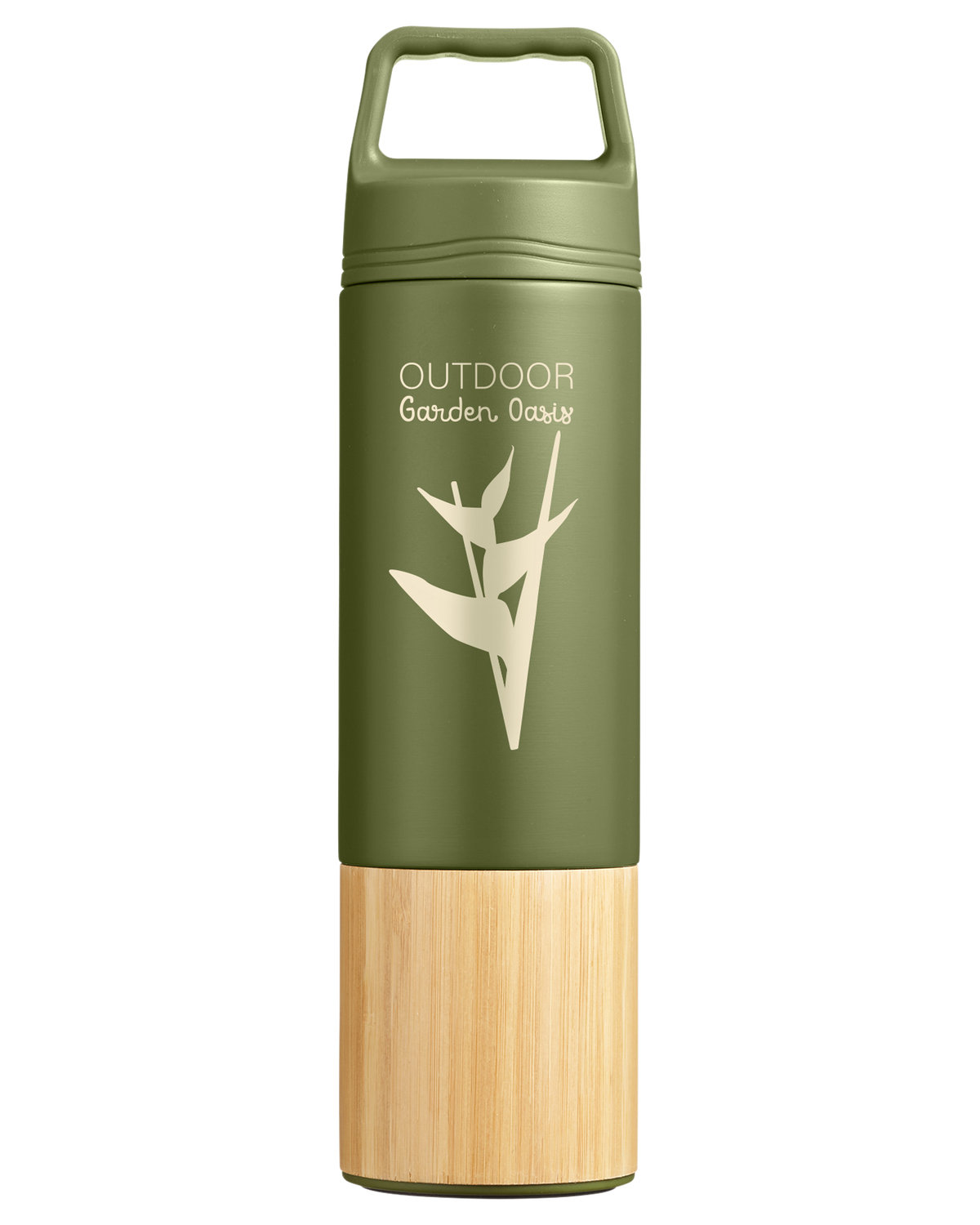 20 oz Tao Bamboo Vacuum Insulated Stainless Steel Bottle, custom water bottle with logo imprint 7