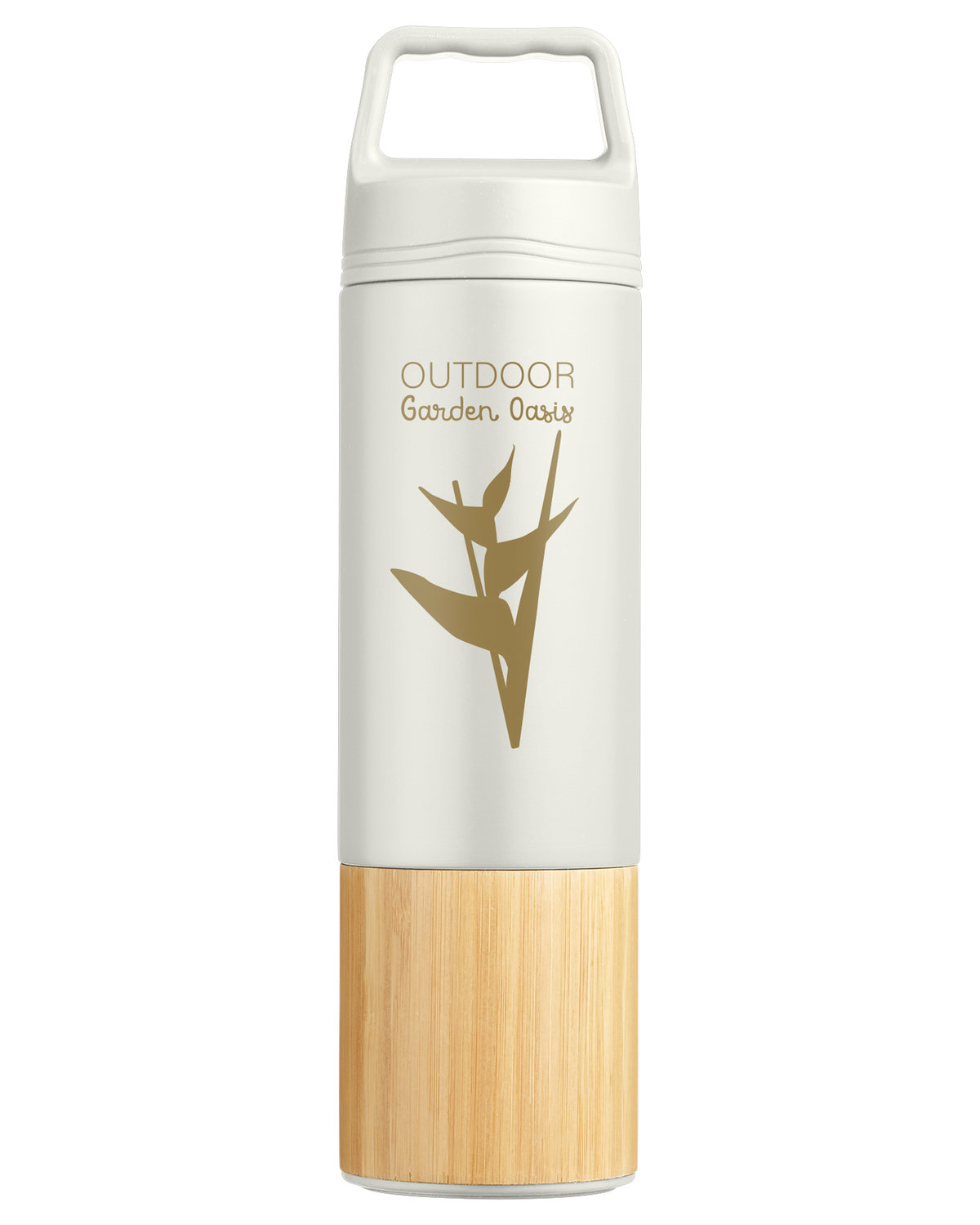 20 oz Tao Bamboo Vacuum Insulated Stainless Steel Bottle, custom water bottle with logo imprint 10