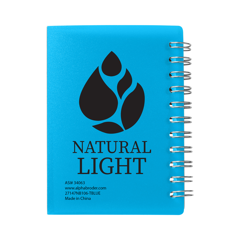 Curve Small Spiral Notebook 3.25" x 4.25". 48