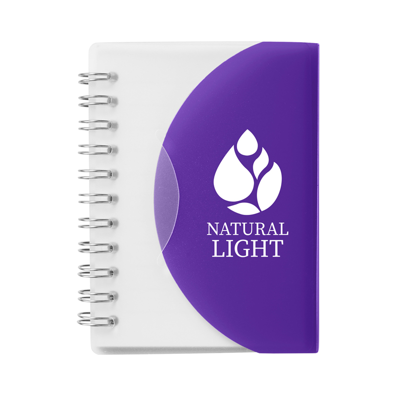 Curve Small Spiral Notebook 3.25" x 4.25". 16