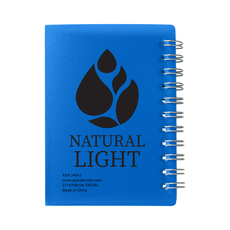 Curve Small Spiral Notebook 3.25" x 4.25". 64