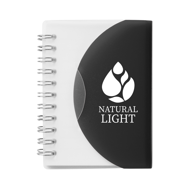 Curve Small Spiral Notebook 3.25" x 4.25". 2
