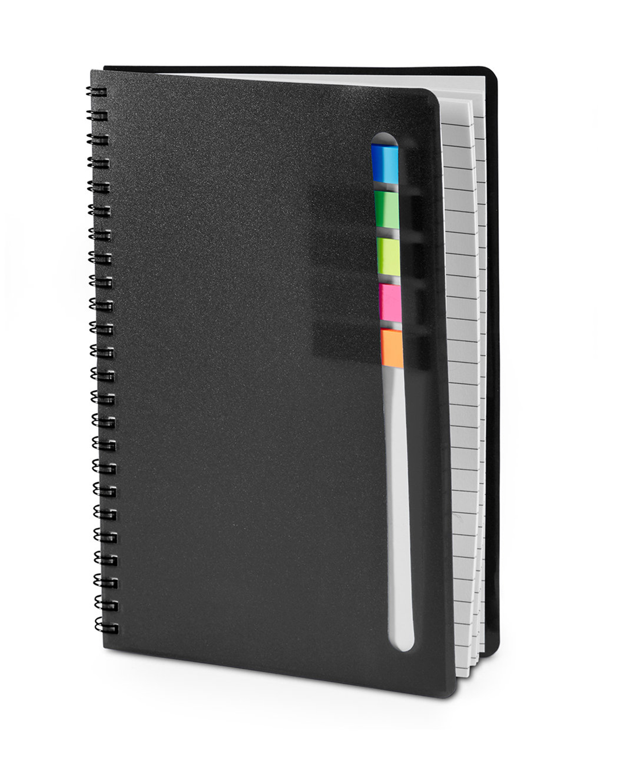 Semester Spiral Notebook With Sticky Flags 6.25" x 8.5" 16