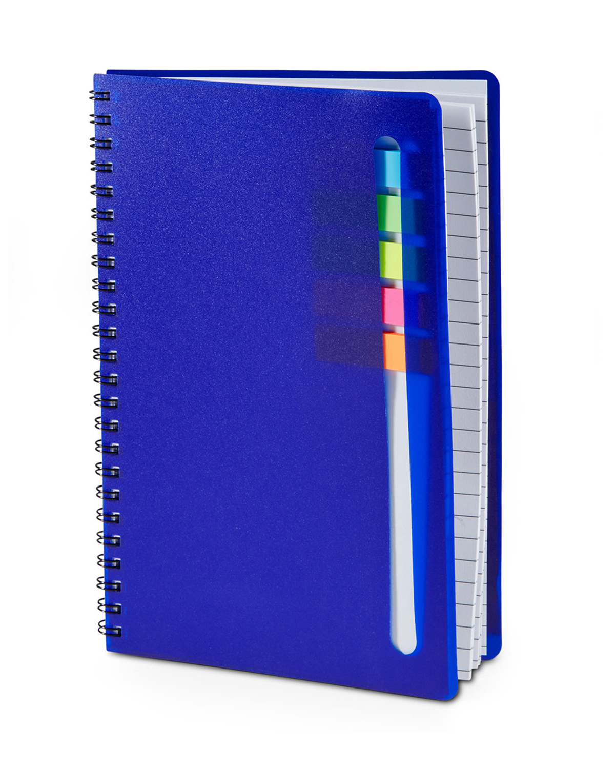 Semester Spiral Notebook With Sticky Flags 6.25" x 8.5" 15