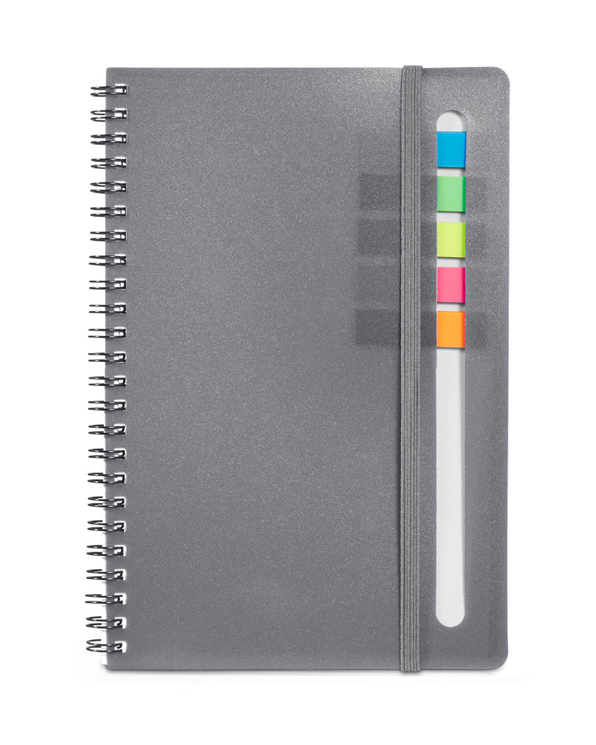 Semester Spiral Notebook With Sticky Flags 6.25" x 8.5" 17