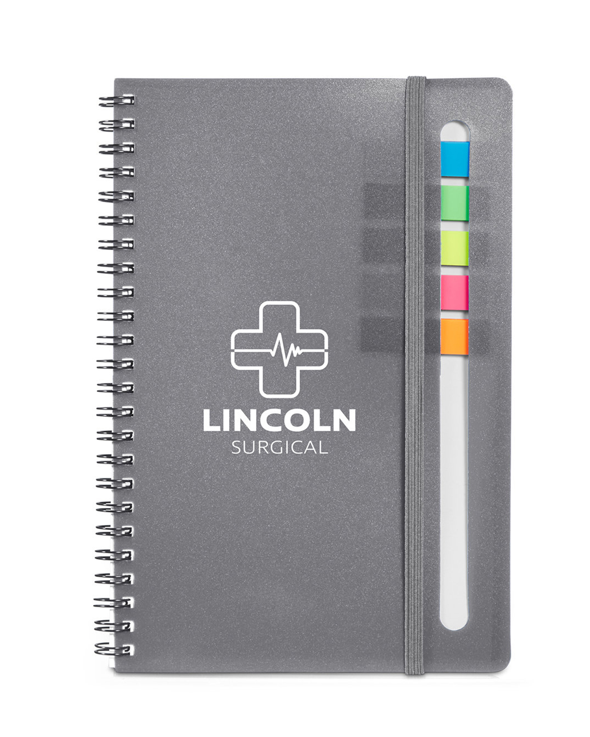 Semester Spiral Notebook With Sticky Flags 6.25" x 8.5" 14