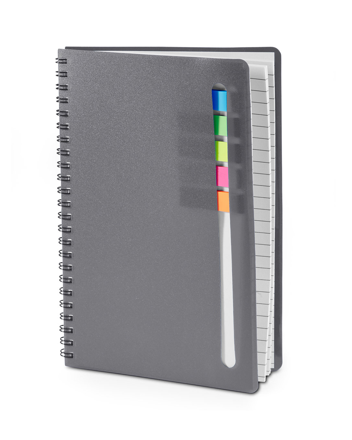 Semester Spiral Notebook With Sticky Flags 6.25" x 8.5" 4