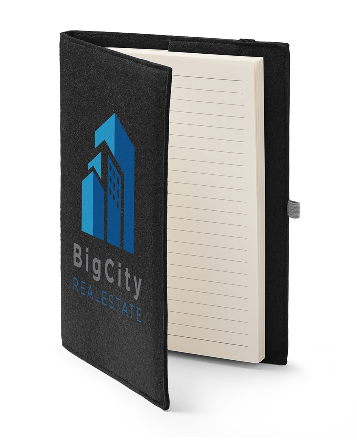 Felt Cover With Refillable Journal Notebook 6.5" X 8.7" 19