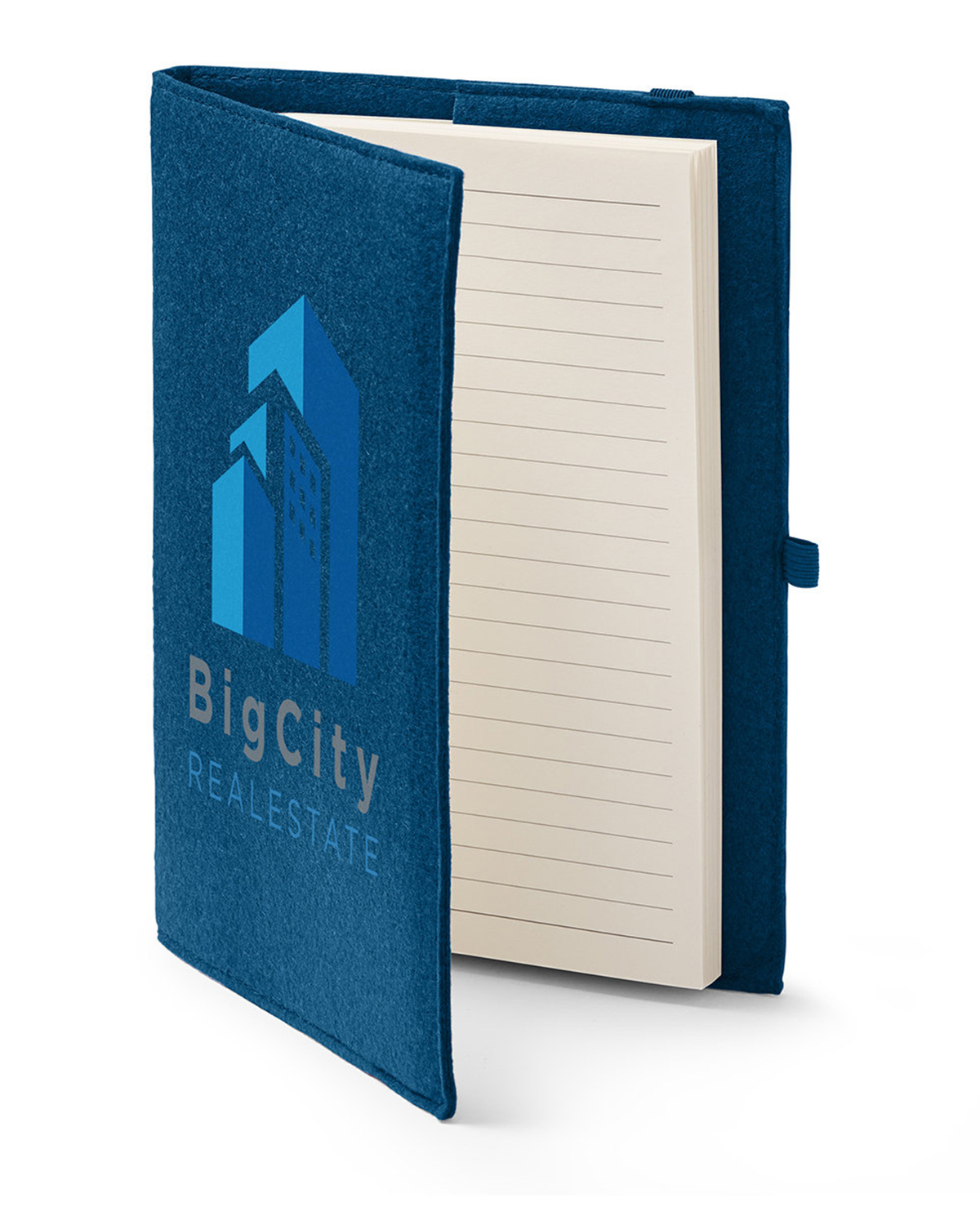 Felt Cover With Refillable Journal Notebook 6.5" X 8.7" 8