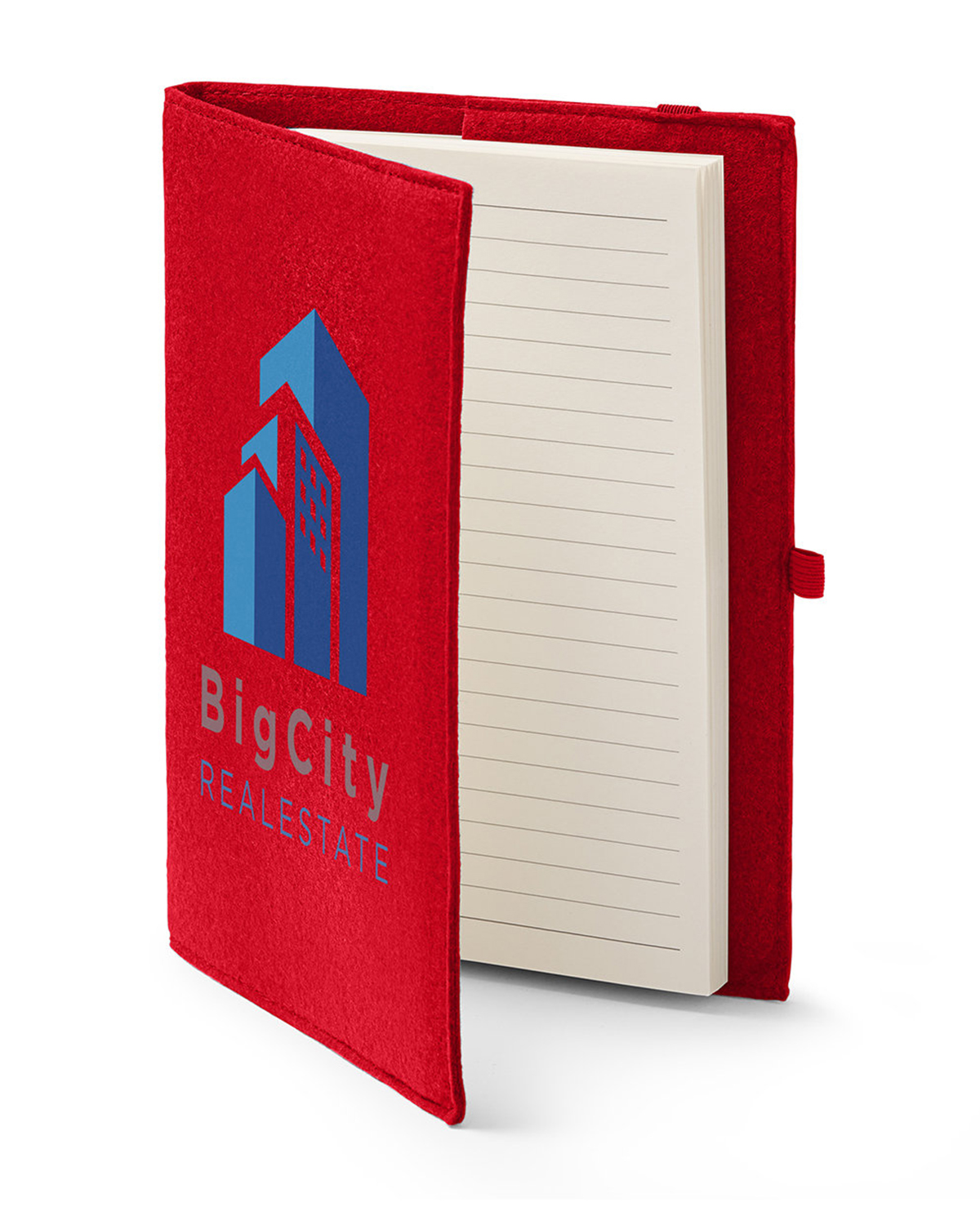 Felt Cover With Refillable Journal Notebook 6.5" X 8.7" 25