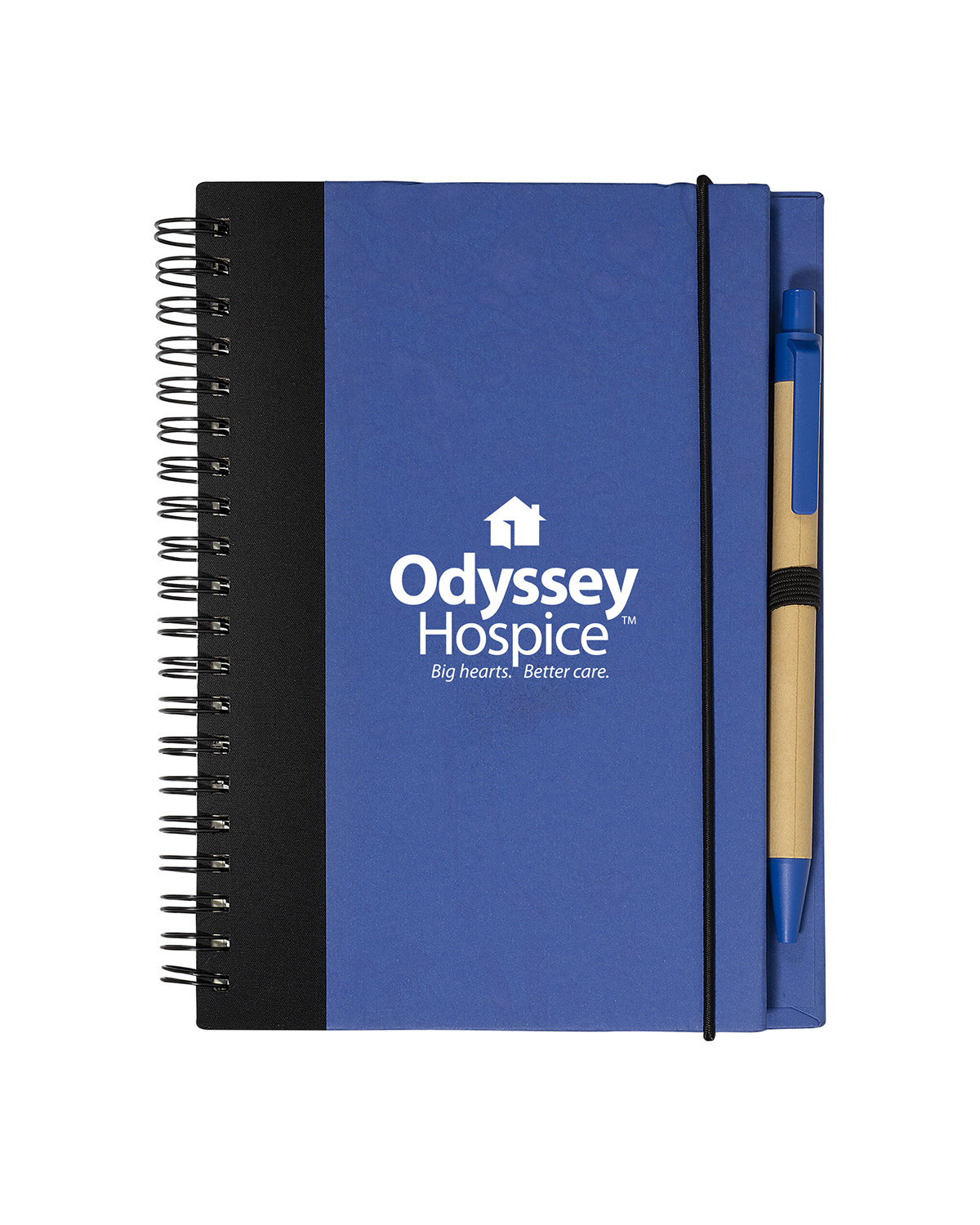 Contrast Paperboard Spiral Notebook & Pen 5.5" x 7.125" 8