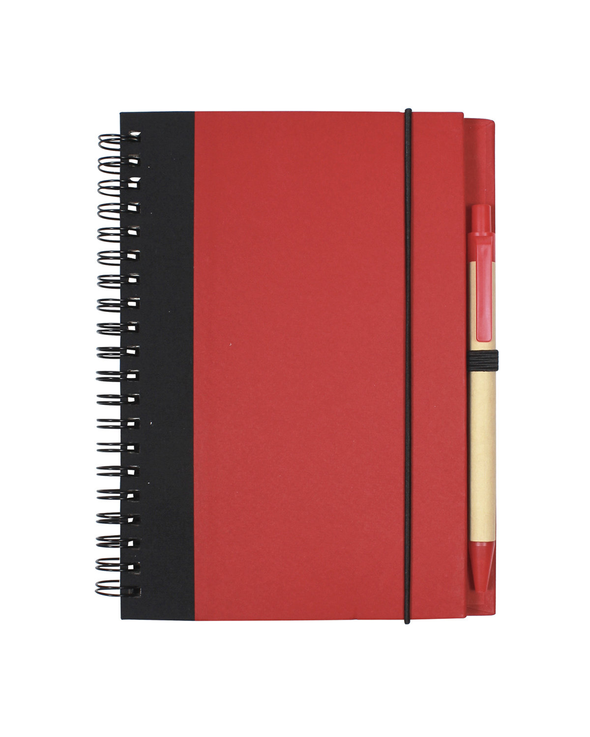Contrast Paperboard Spiral Notebook & Pen 5.5" x 7.125" 1
