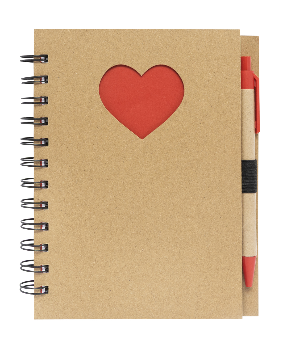 Paper Notebook with Die Cut Heart Shape 11