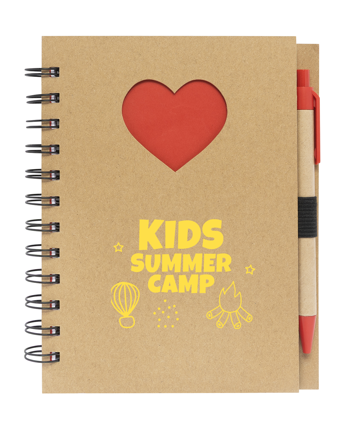 Paper Notebook with Die Cut Heart Shape 10