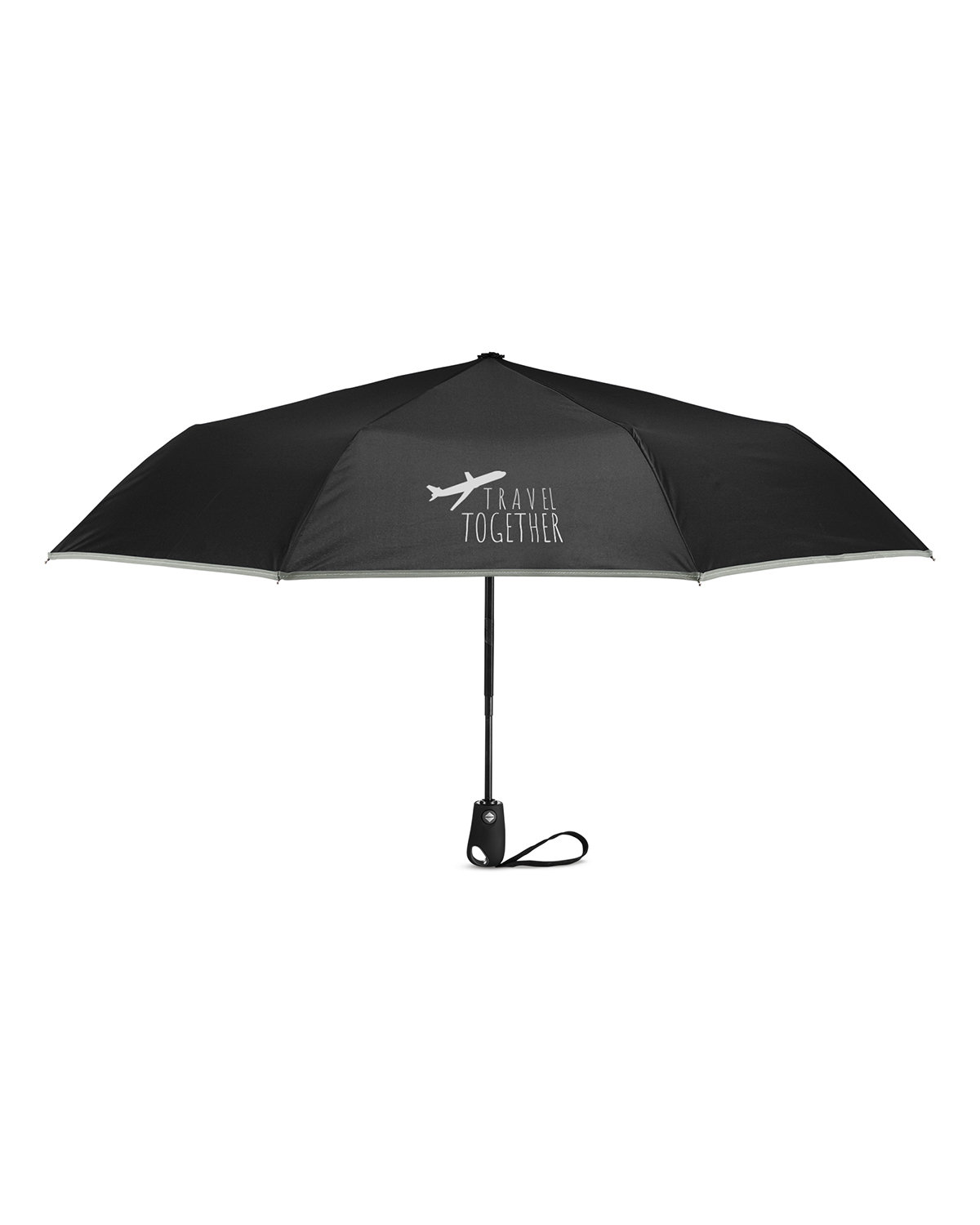 42" Auto-Open Umbrella With Reflective Trim 11