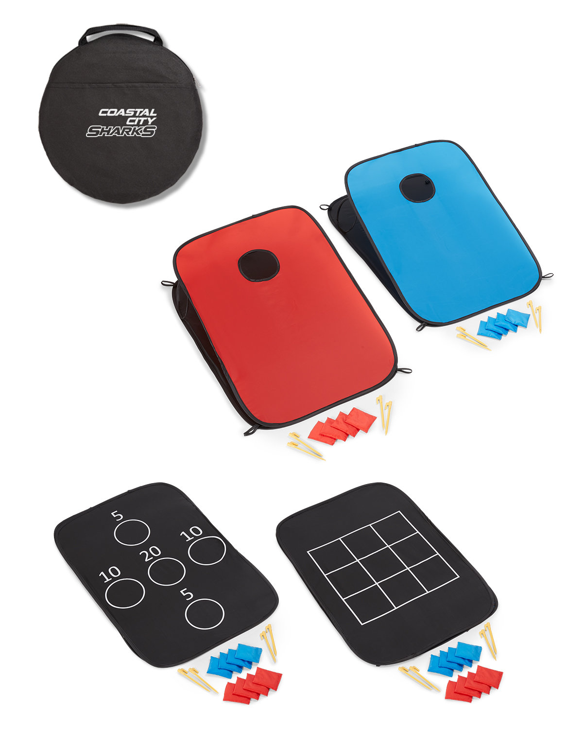 b.active 3-in-1 Game Set With Pop Up Corn Hole 3