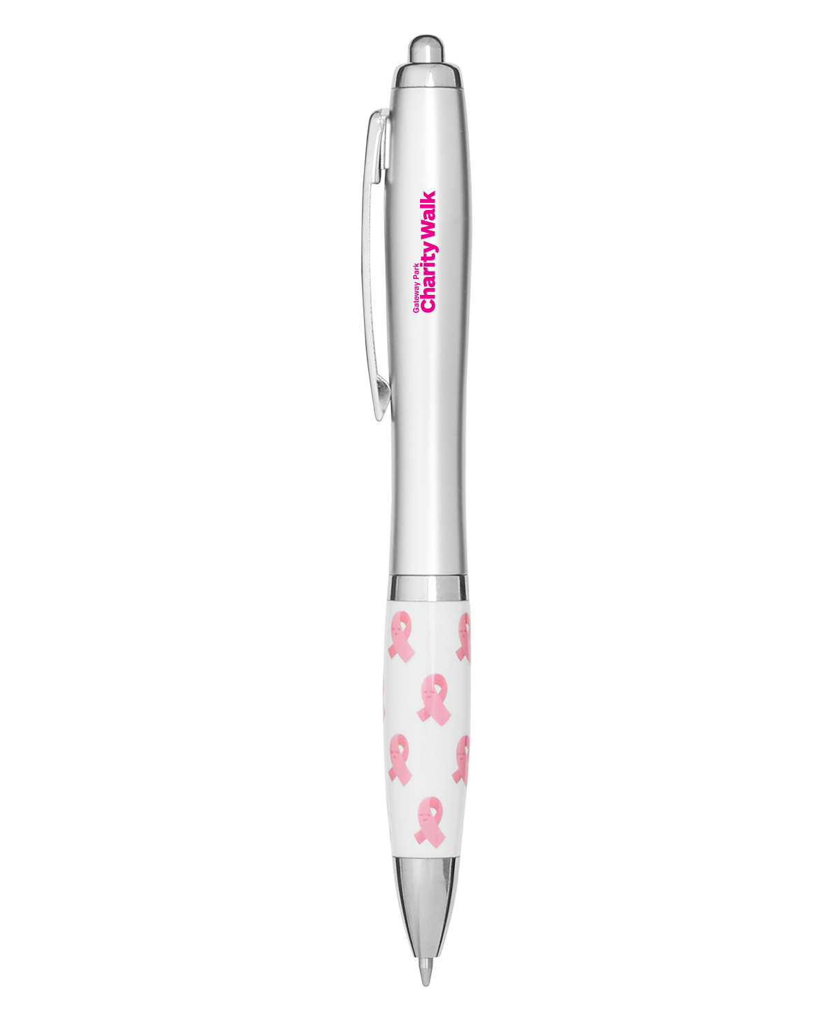 Breast Cancer Awareness Pink Ribbon Recycled ABS Ballpoint Pen 6