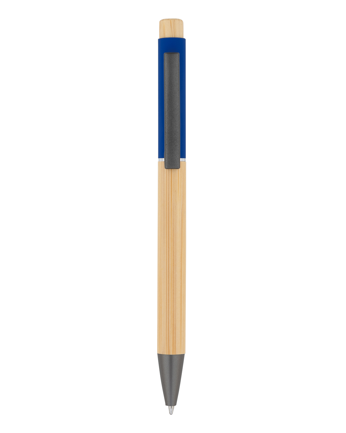 Bamboo Barrel with Gunmetal Clip Pen 22