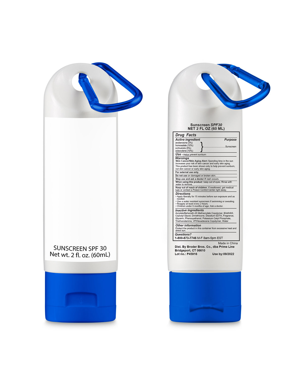 Sunscreen With Carabiner 2 oz. 4